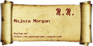 Mojsza Morgan névjegykártya